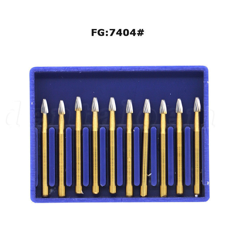 Dental Bur Trimming & Finishing Gold Burs Carbide Burs FG 7901 /7902 /7406 /7408