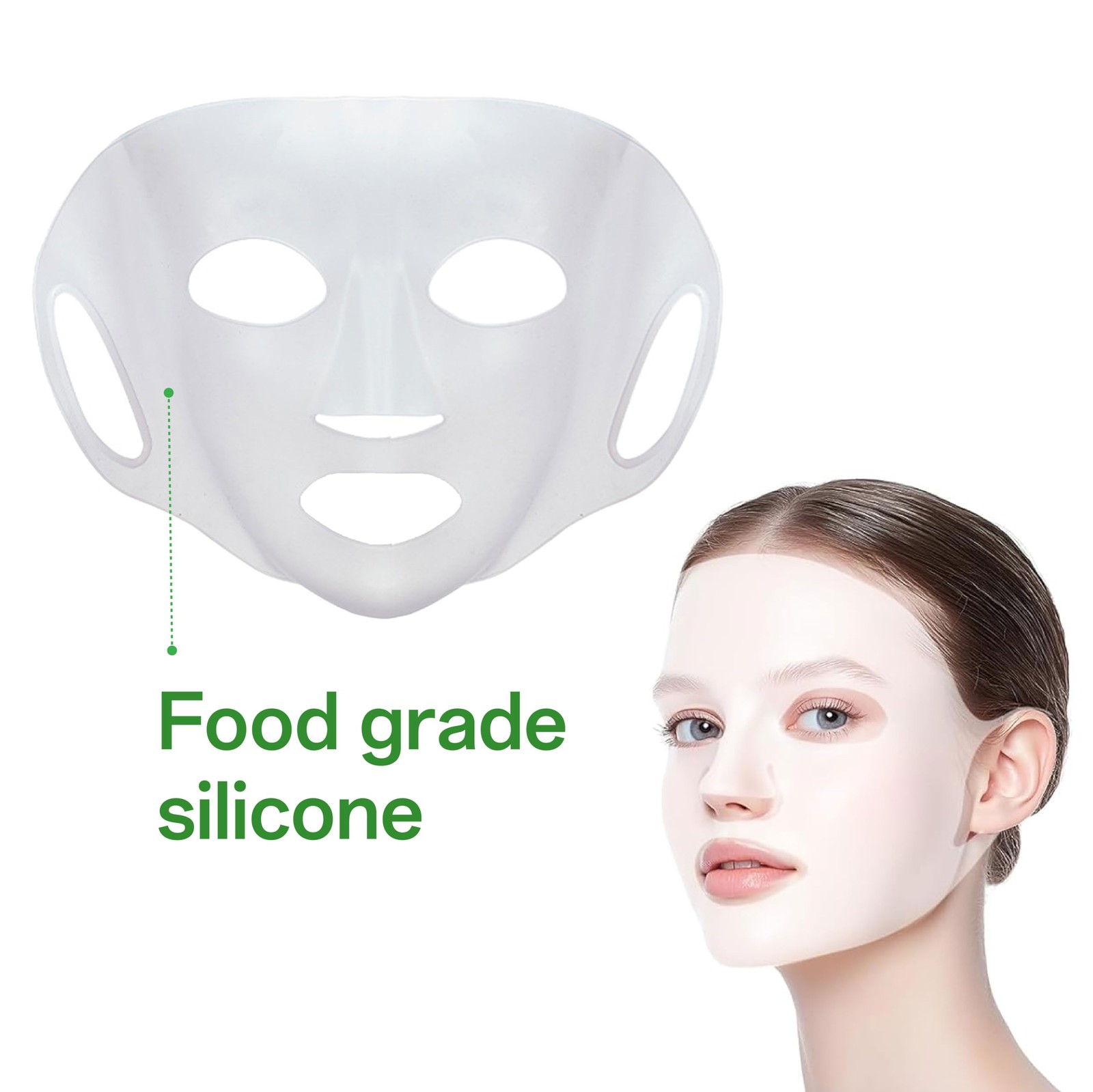 IIUIKOO Reusable Silicone Face Mask Cover for Women, 5Pcs 1 Count (Pack of 5)
