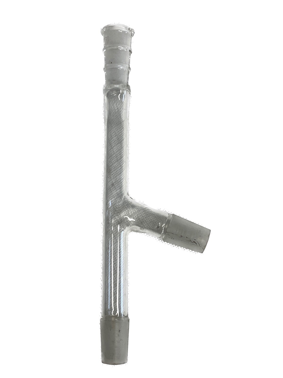 Laboratory Glass 14/20 10/30 75° Angle 3-Way Connecting Distillation Adapter