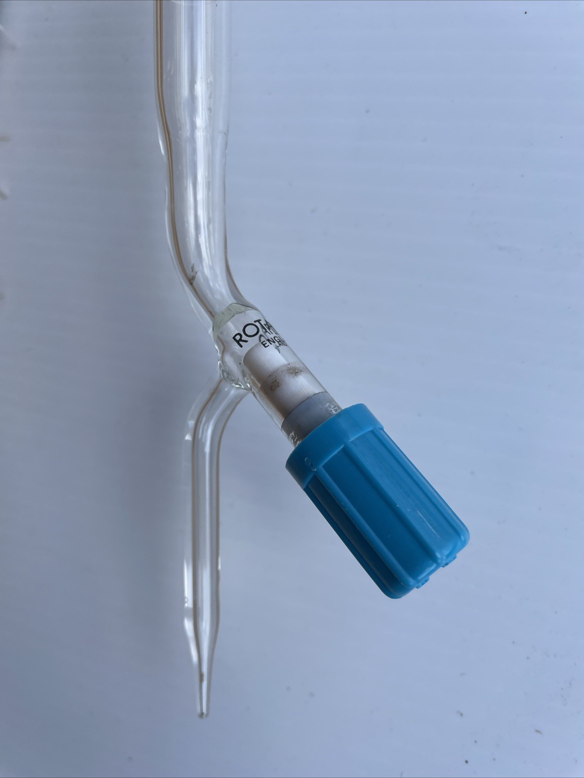 Burette 50ml Borosilicate Glass Pyrex Corning Lab Liquid Dispensing Tube Vintage