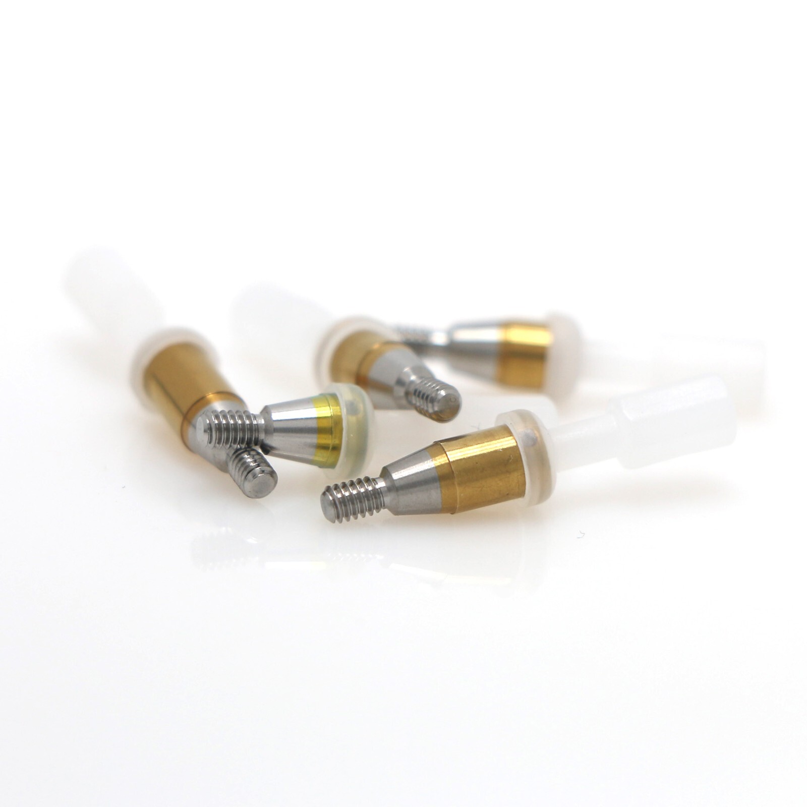 US Nobel Active Locator Abutment & Caps Inserts Kit NP/RP 1-5mm PEEK Retention