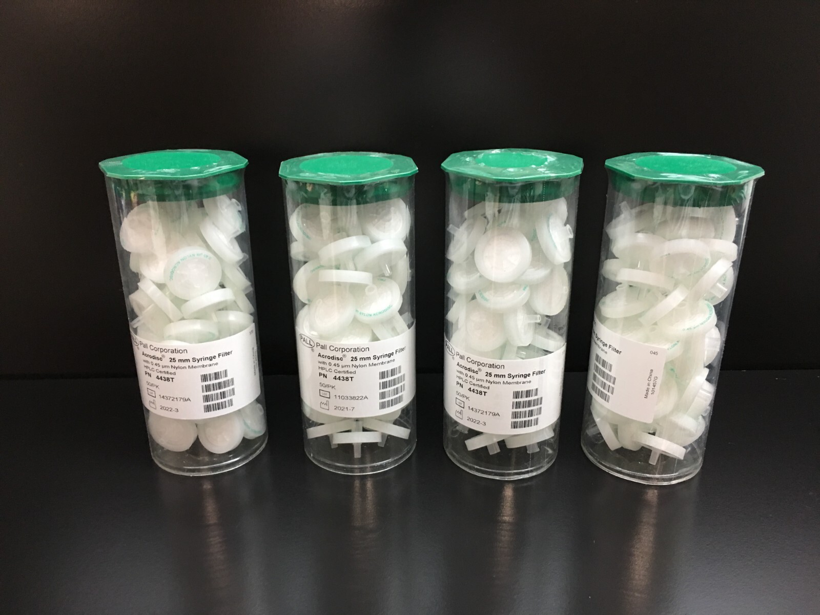 PALL Acrodisc REF 4438T Syringe Filter 0.45µm Nylon Membrane 25mm Lot 4 PKS