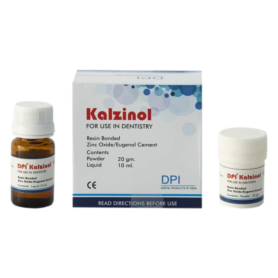 Zinc Oxide/Eugenol Base DPI-Kalzinol Temporary Dental non-resin filling Cement F