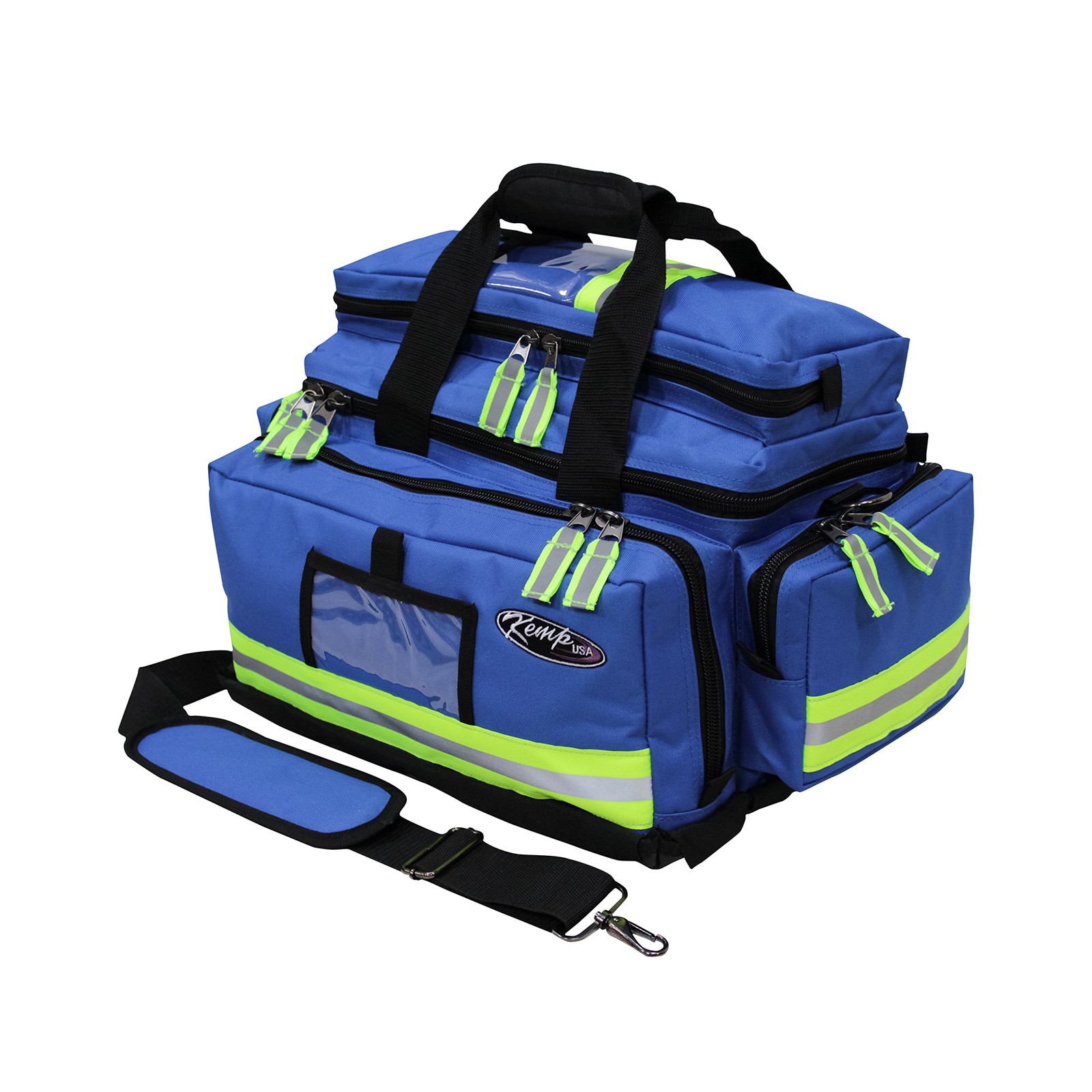 Kemp Usa Large Trauma Ems Bag Royal Blue Emergency Medical Equipment Storage
