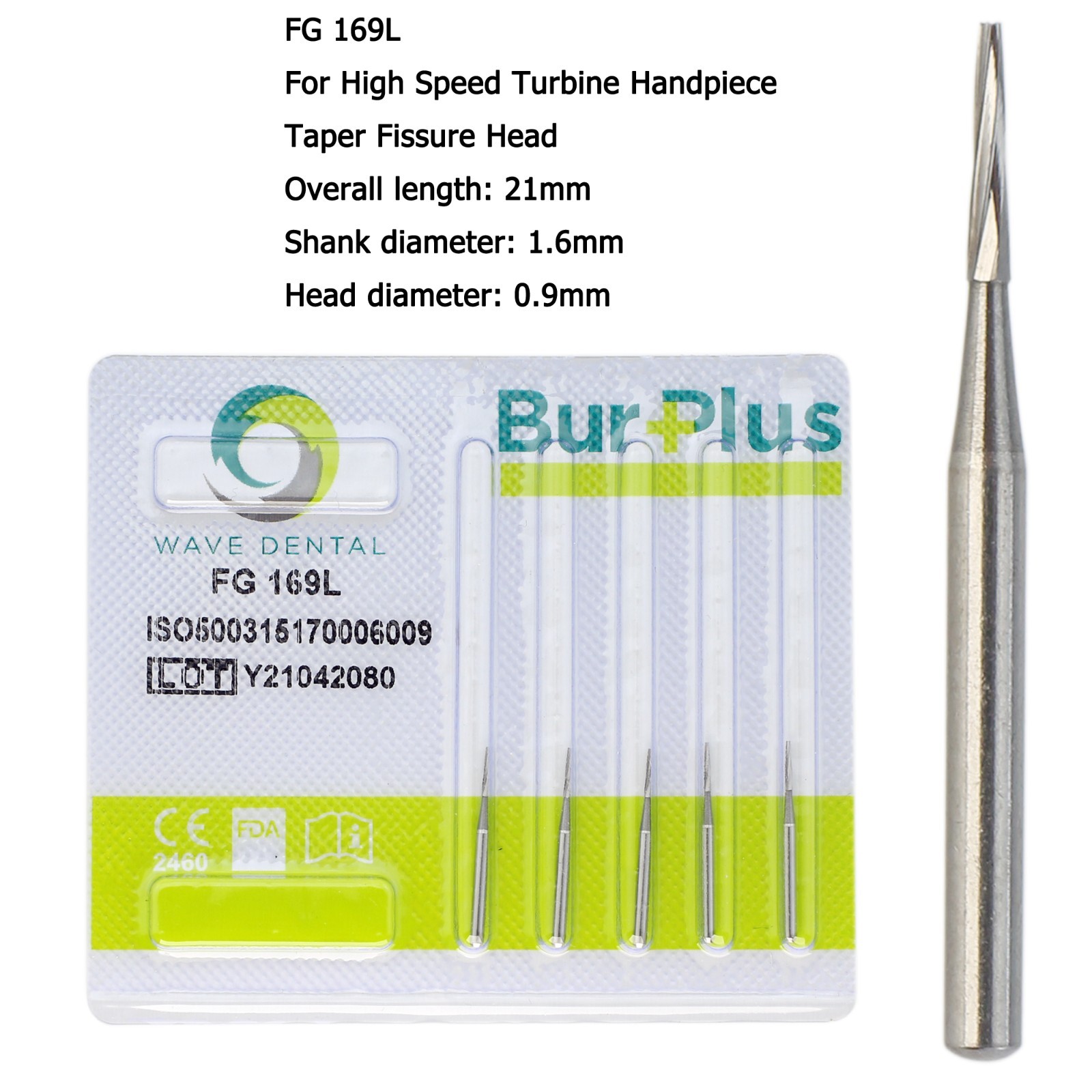Wave Dental Carbide Burs FG Round Burs High Speed Friction Grip FG 4 6 8 330 245
