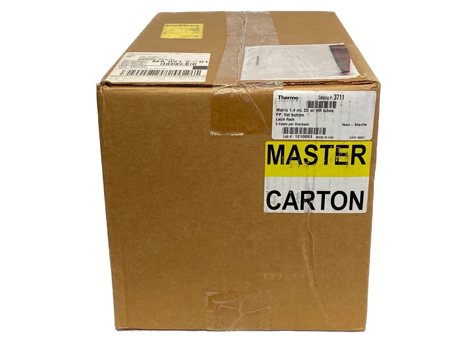 (4800/Cs) THERMO Matrix 1.4mL PP 2D Barcoded HR Storage Tubes F-Bttm 5-Pks 3711