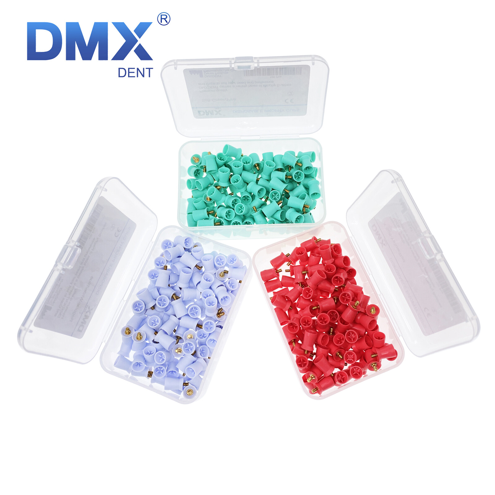 Dental Prophy Prophylaxis Polishing Rubber Cups Webbed Screw-in Snap on Latch