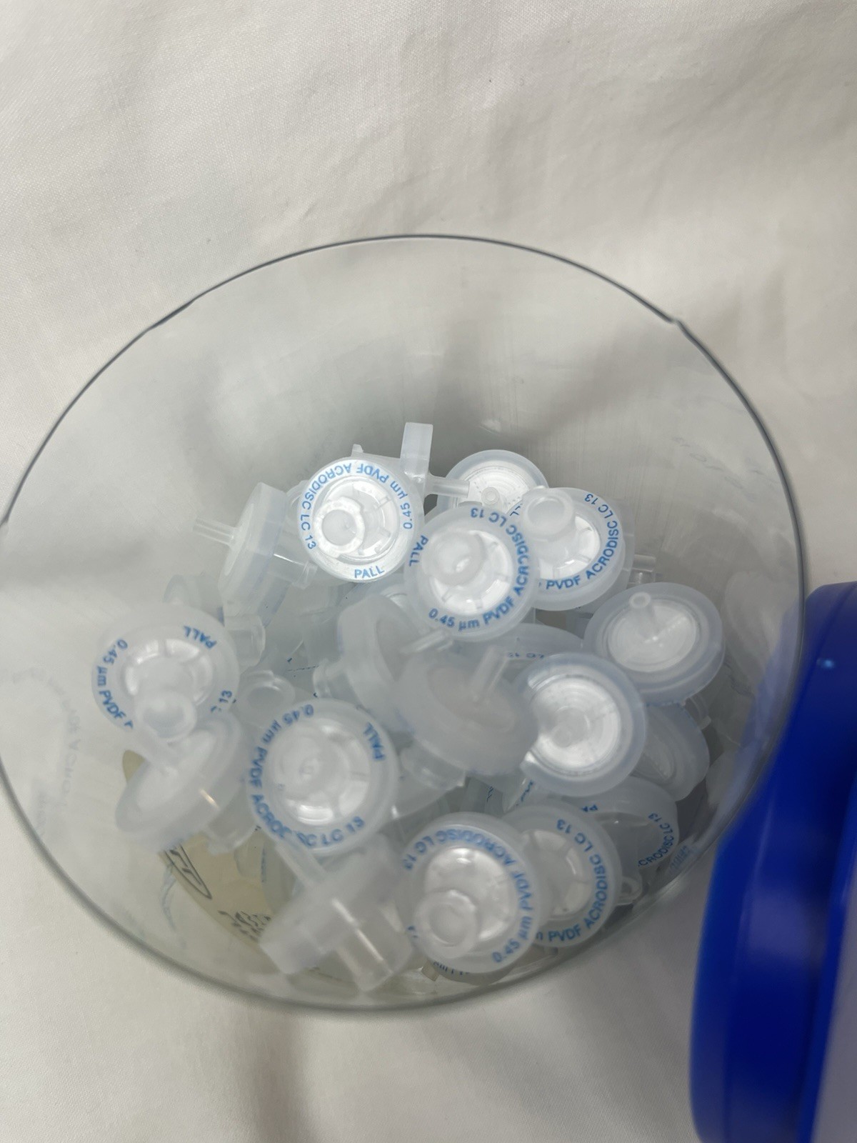Pall ACRODISC LC 13mm Syringe Filters PVDF Membrane 0.45µm OPEN 86 Eaches 4452T