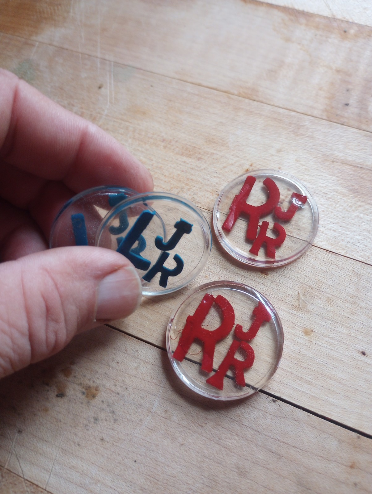 Xray Markers With Initials JR Two Sets Red And Blue