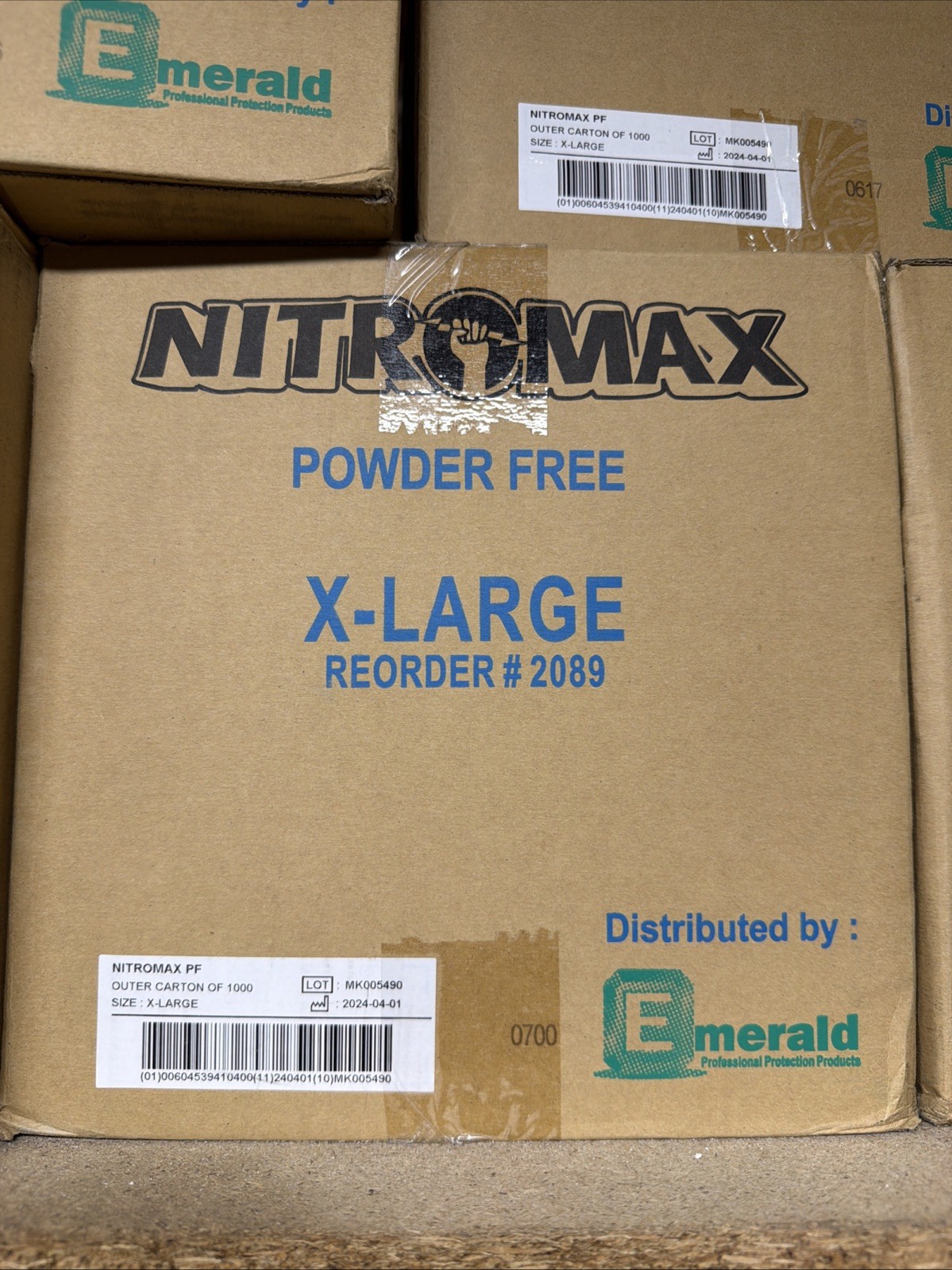 NitroMax Powder-Free Nitrile Gloves 5 Mil – X LARGE – 10 Boxes of 100 gloves