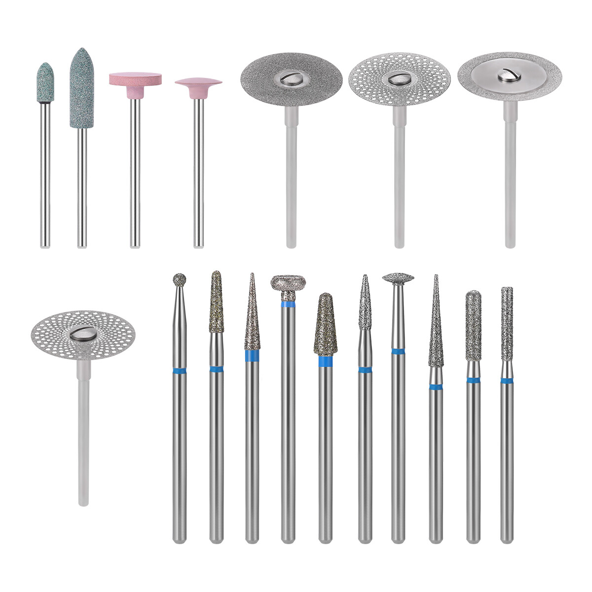 Dental Composite Polishing Kit Ceramics RA/HP Diamond for Low Speed Handpiece