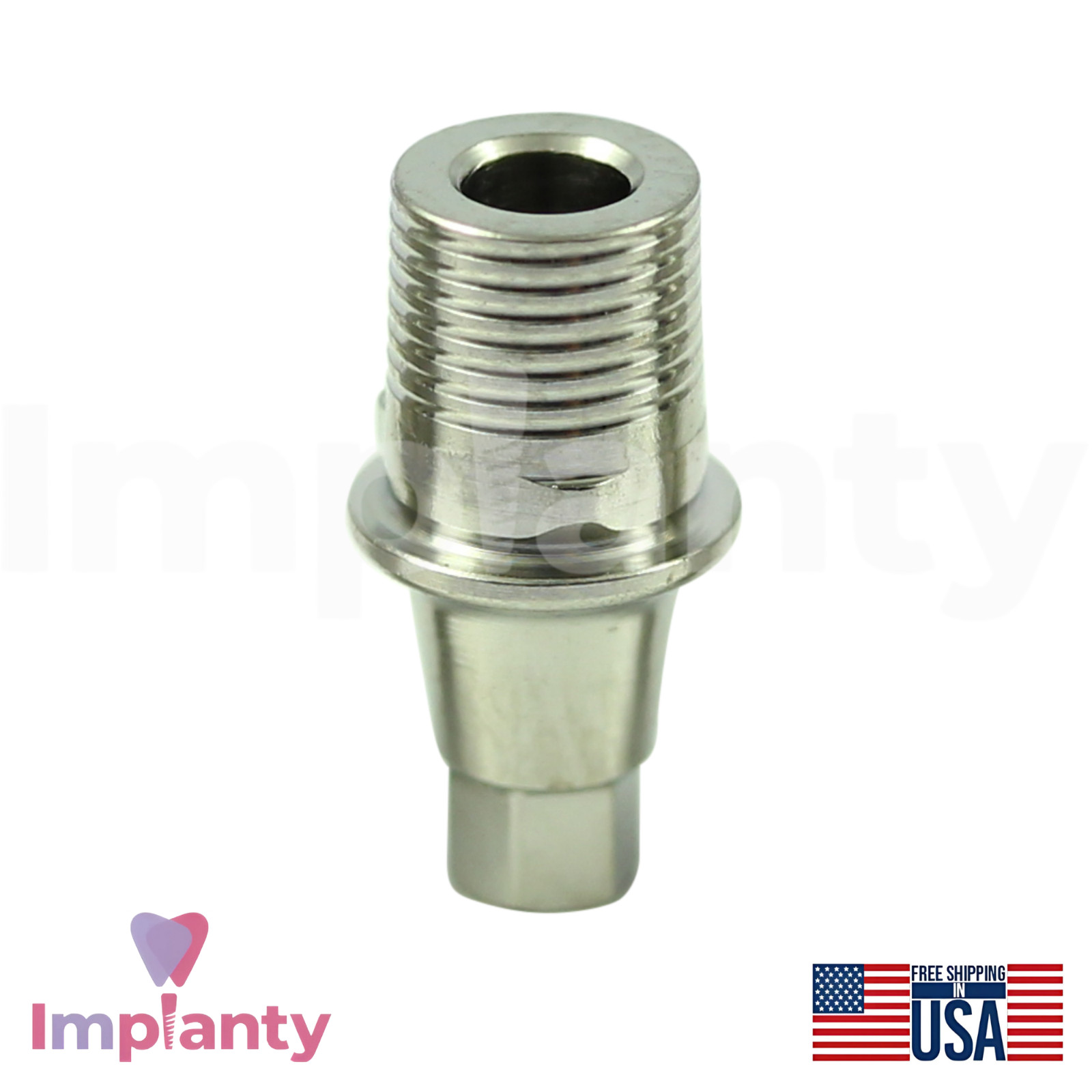 5x Neodent GM Compatible Titanium Base Ø4.5mm Prosthetic Grand Morse Connection