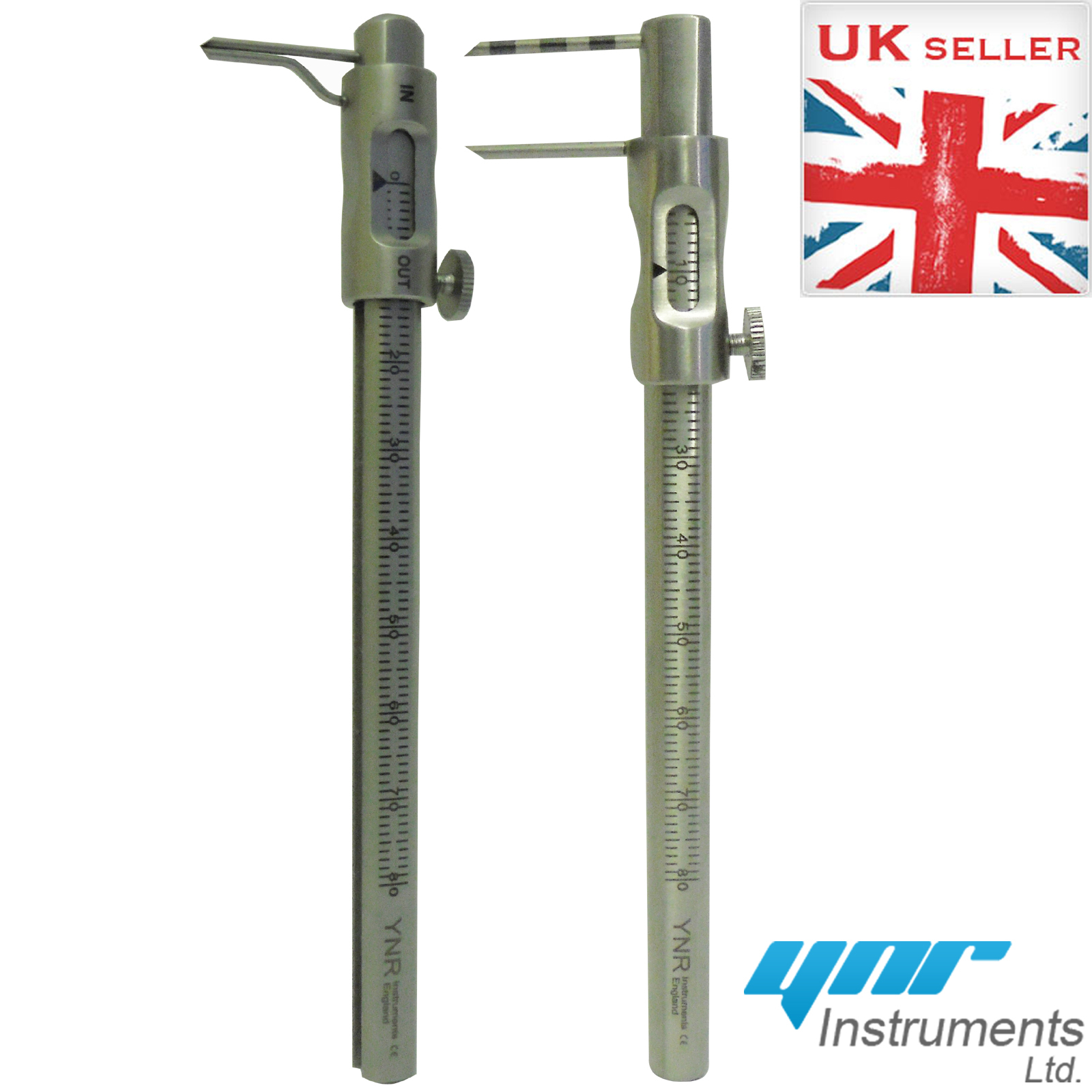 YNR England New Krekeler Sliding Caliper Dental Implant Gauge Measuring Scale CE