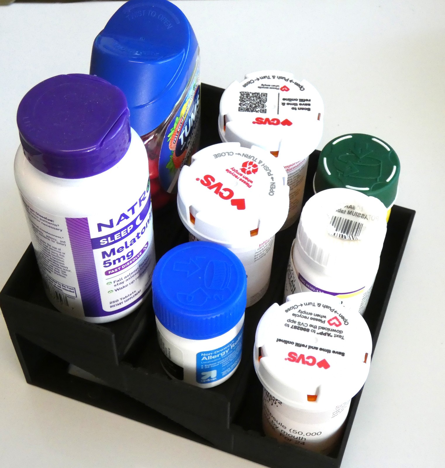 Bottle Organizer Rack Stand Drug Pill Spice Perfume Chemical 3 Or 4 Level