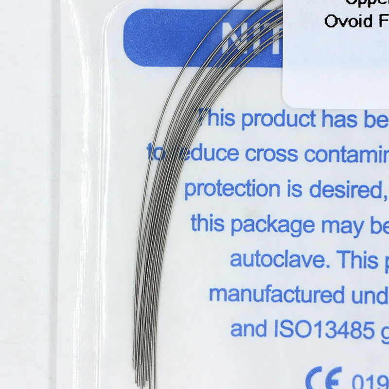 100×Dental Orthodontic Thermal Activated Niti Round Arch Wires 012 Upper Ovoid