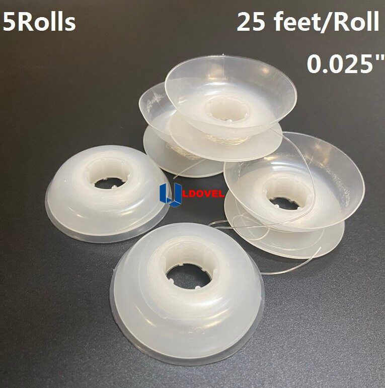 25feet/Roll 020 025 030 Gray Solid Elastic Thread Dental Ortho Clear Powerful