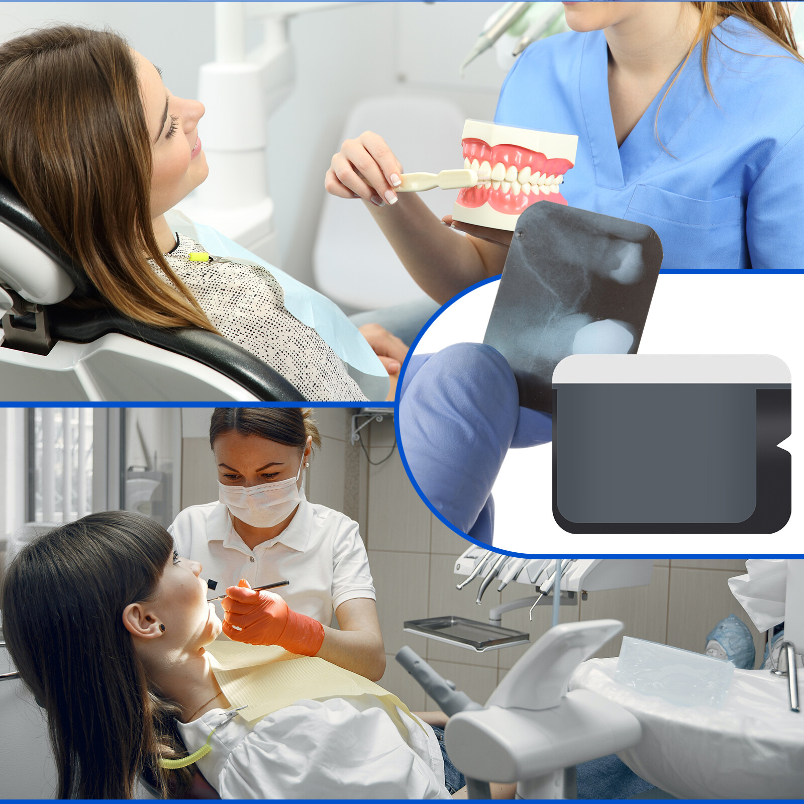 JMU Dental Digital Storage Phosphor Envelopes Plastic Size #0#1#2 100pcs/box