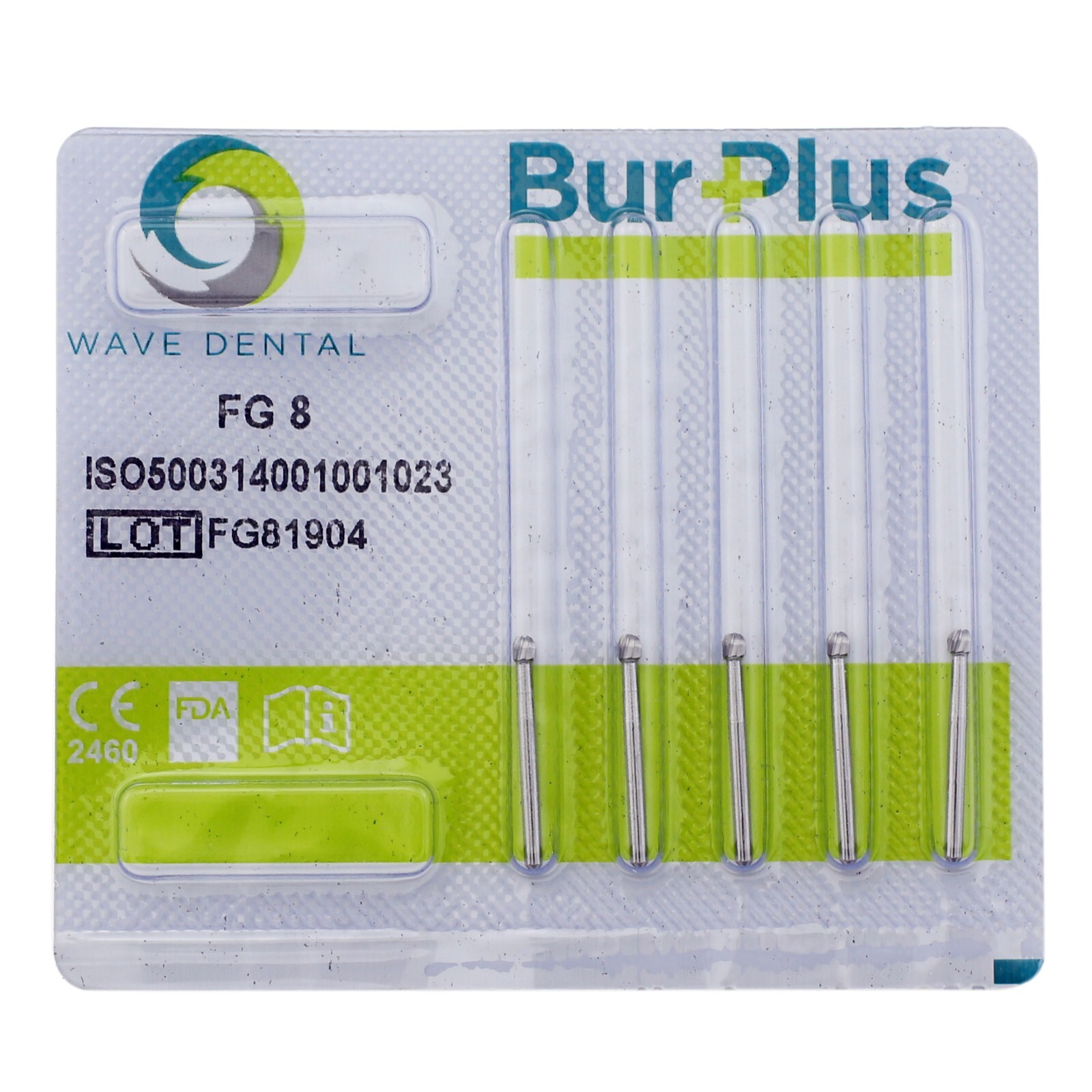 Wave Dental Round Ball Bur Tungsten Carbide 19mm FG for High Speed Handpiece