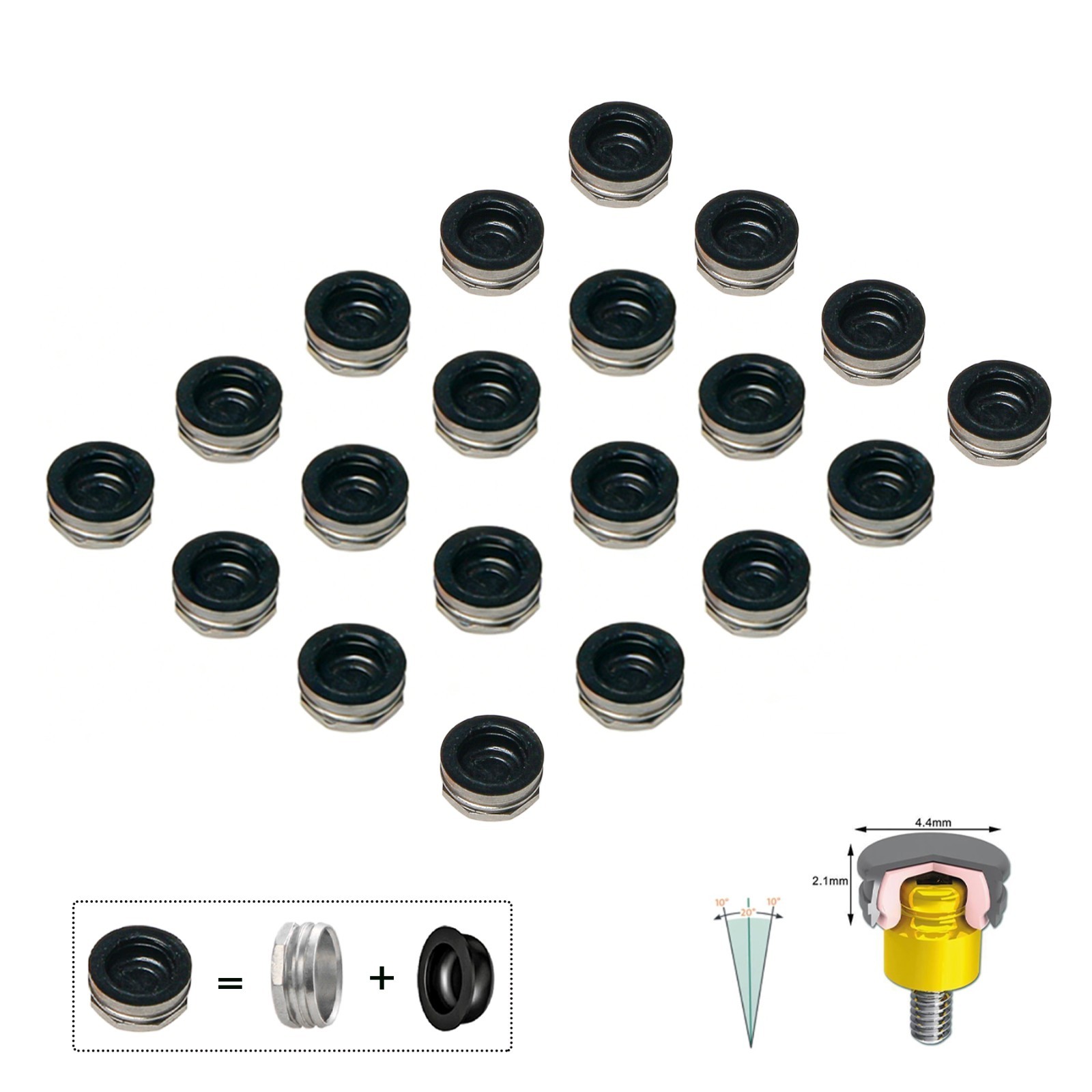 US Classic Replacement Metal Housing & Black Lab Cap Assembly for Zest Locator