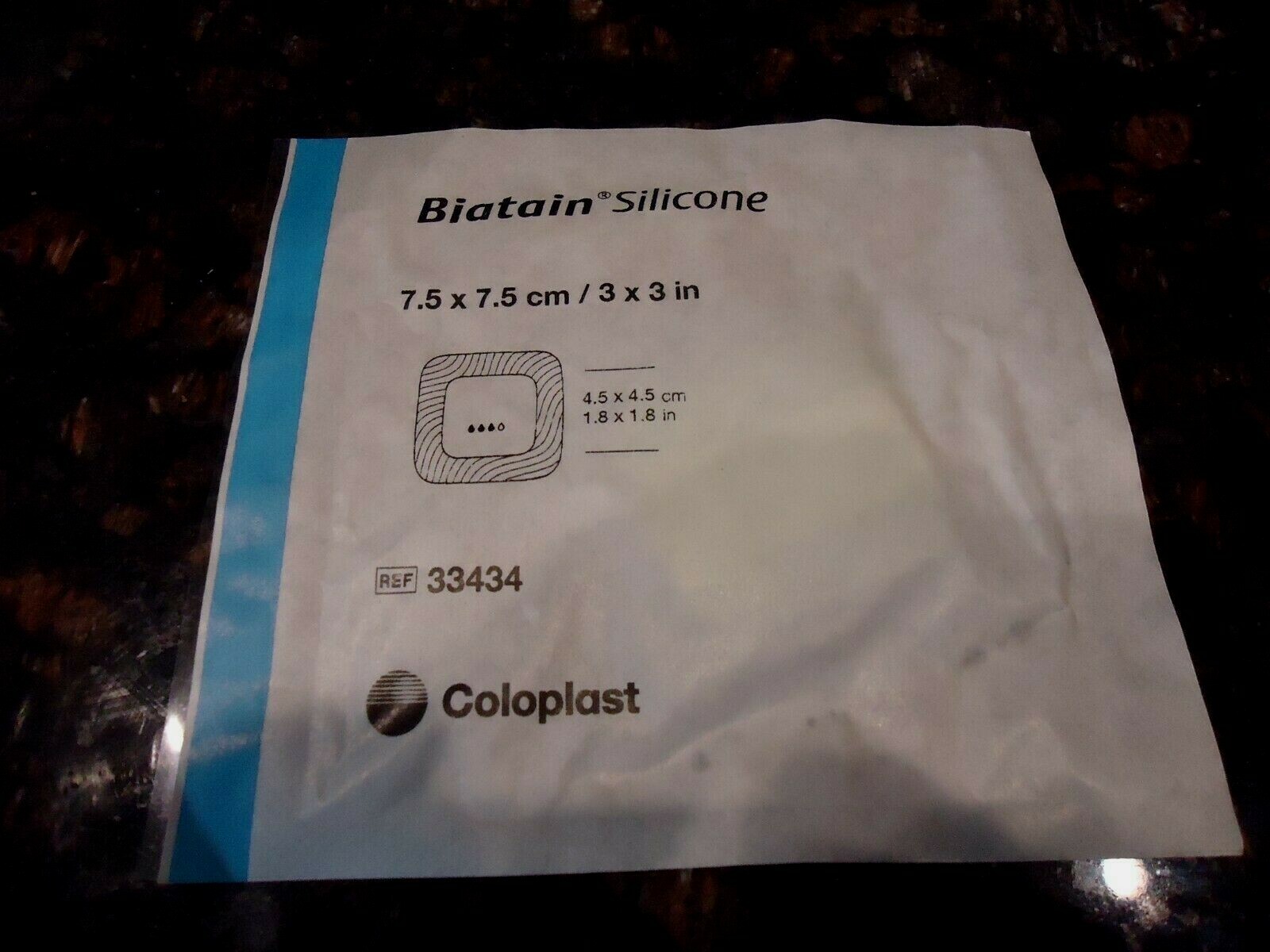 Biatain Silicone Lite Foam Dressing 3″ x 3″ (2)pc # 33434