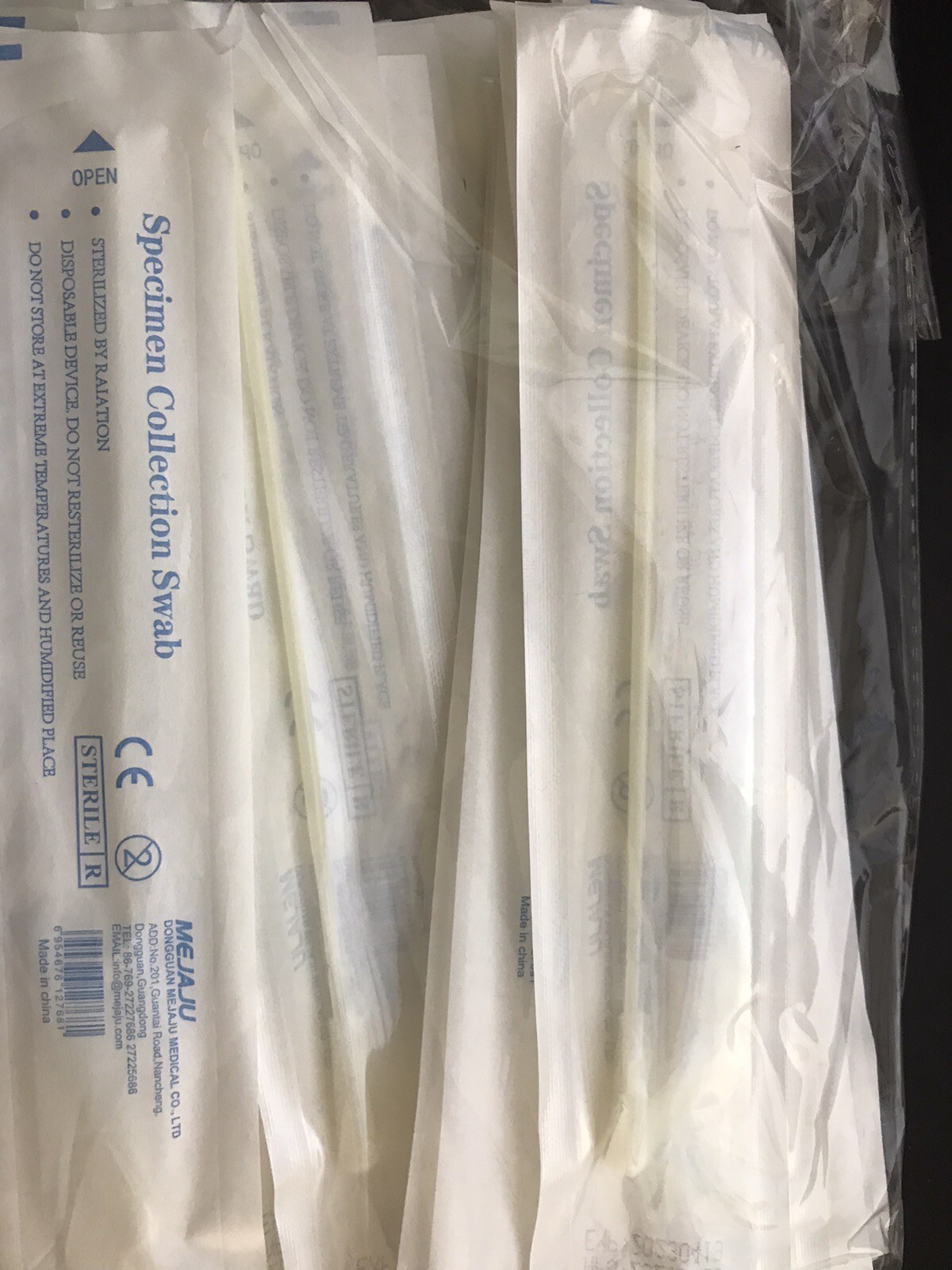 Specimen Collection Swabs With Plastic Handle 100 PCs FAST SHIPPING 🚚💨
