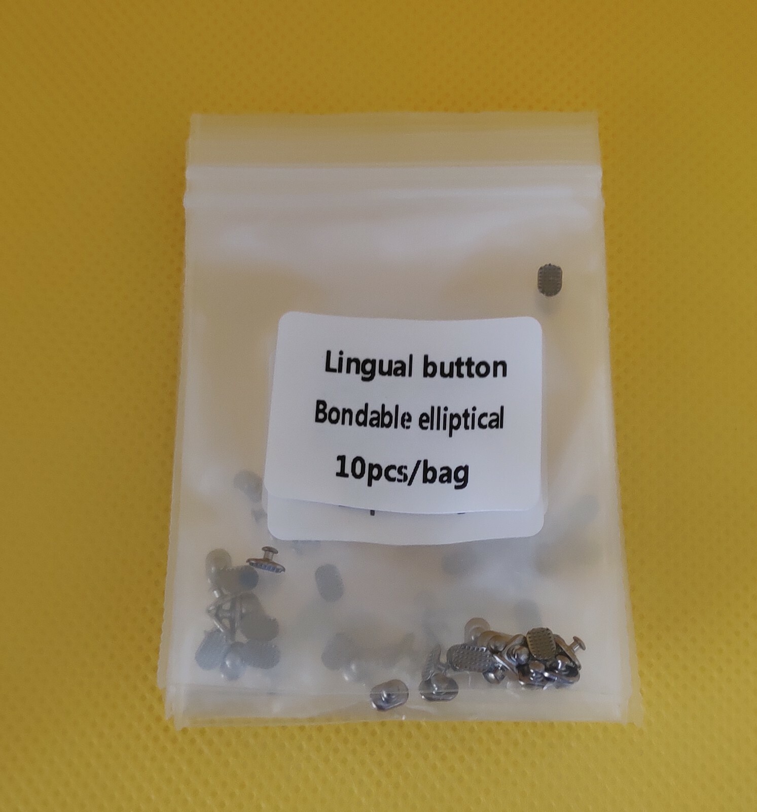 Dental Orthodontic Rectangular Lingual Button Bondable Type 10Pcs/Kit