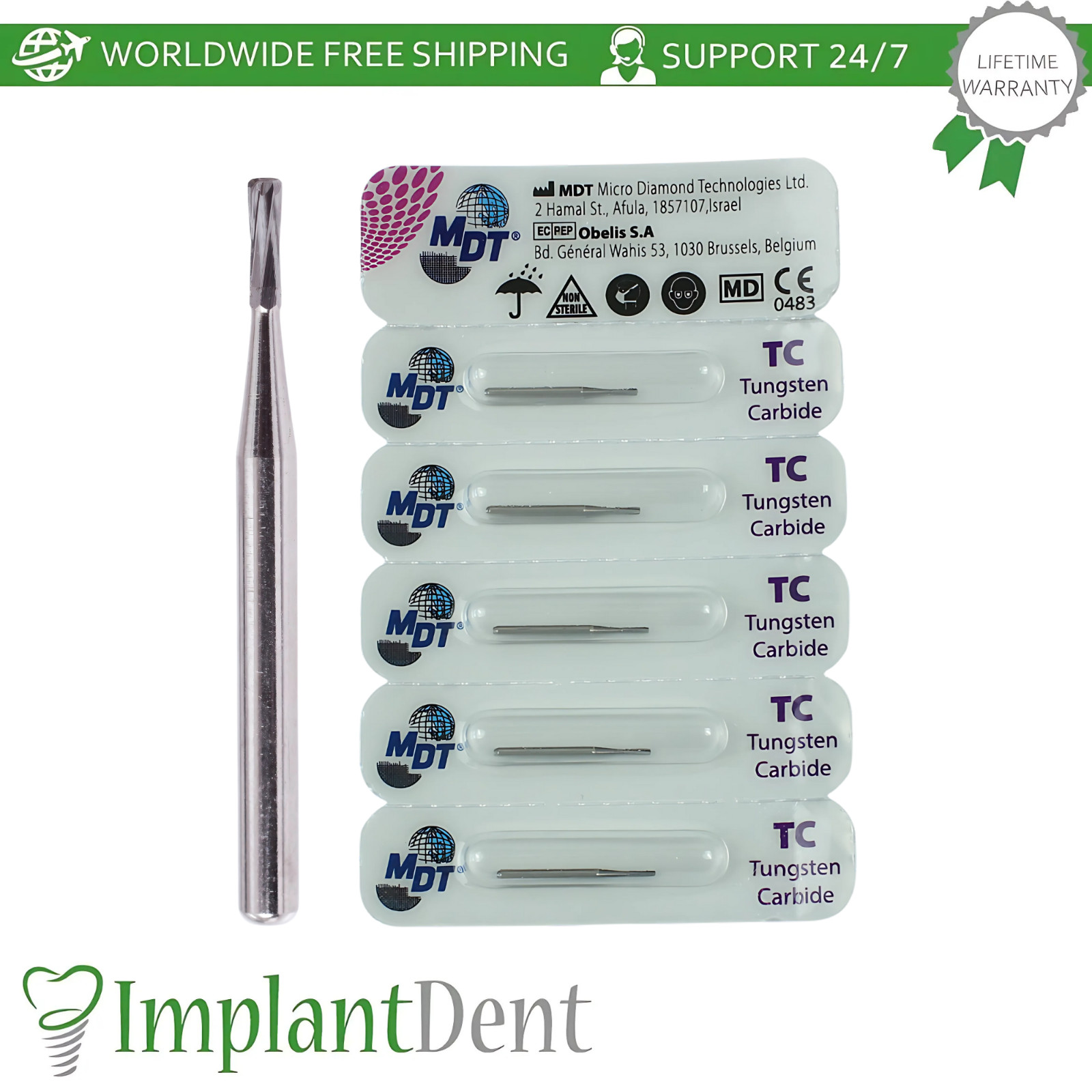 MDT Dental Amalgam restorations Prep FG Carbide Burs cavity preparation