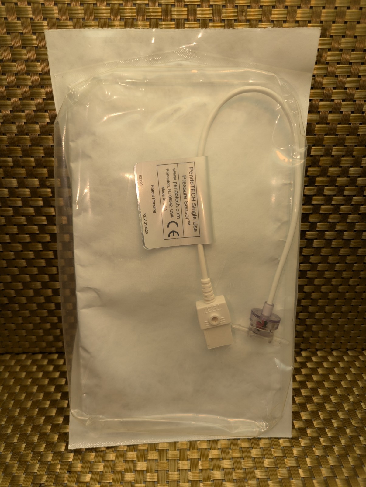 PendoTECH Single Use Pressure Sensor PS 0.12” Hose Barb Inlet Outlet PREPS-N-012
