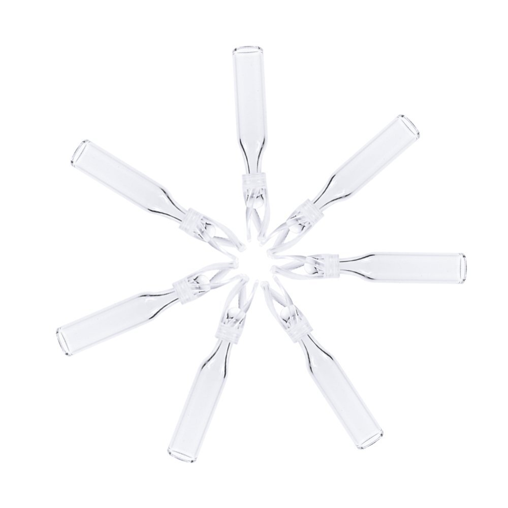 5000pcs 250uL Vial Insert Clear Micro-Insert Glass Polyspring Bottom HPLC LAB GC