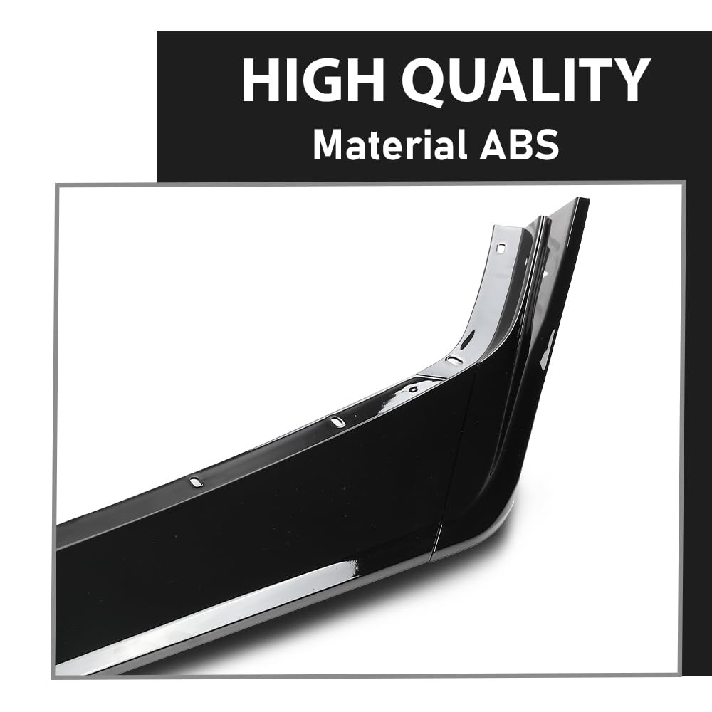 Front Bumper Lip Splitter Compatible Chevy Corvette C8 All Model 2020-2024 Black