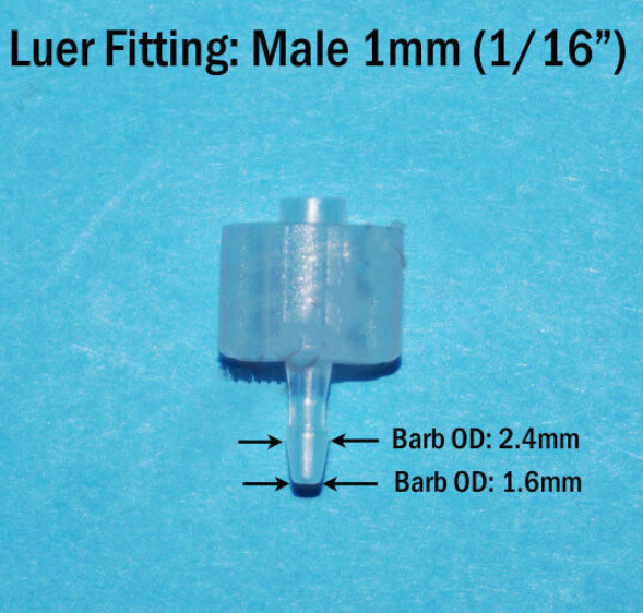 Hose Barb Adapter Plastic Connector ALL SIZES Fitting Luer Lock Male Female Inch