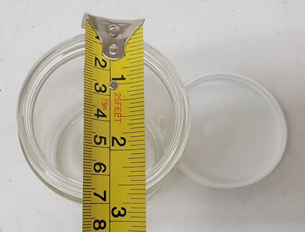 1 Case of 12 Thermo Scientific 120-0250 Jar Short Clear WM 8oz / 250 mL w/ lids