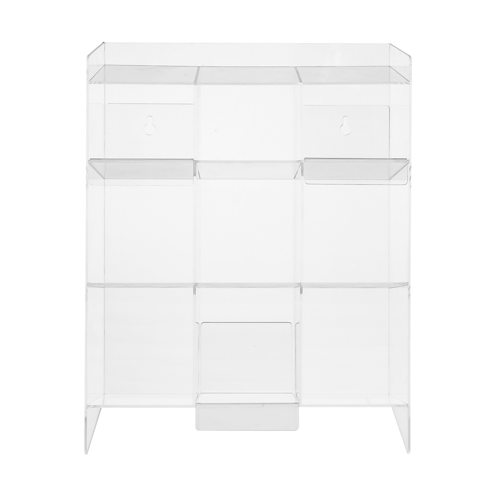 Clear Acrylic Tube Rack | Wall Mounting & Countertop Tube Organizer Holder