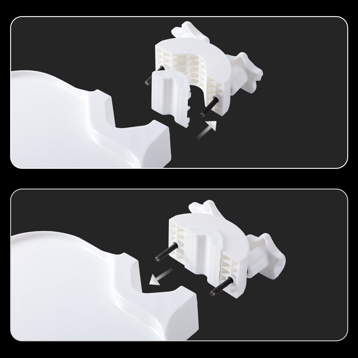 Dental Plastic Post Mounted Tray Table Chair Accessories for Dental Chair