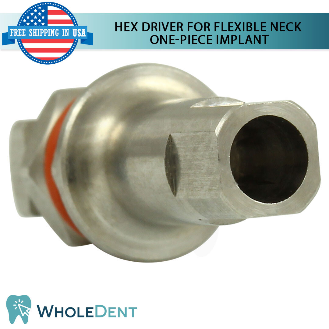 Hex Driver For Flexible Neck One-Piece Adapter Im plant Dental Tool Instrument