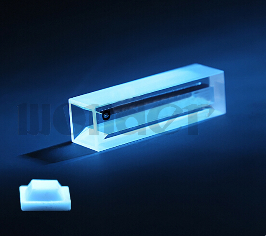 1750ul Path Length Micro JGS1 Quartz Cuvette Cell With Telfon Lid