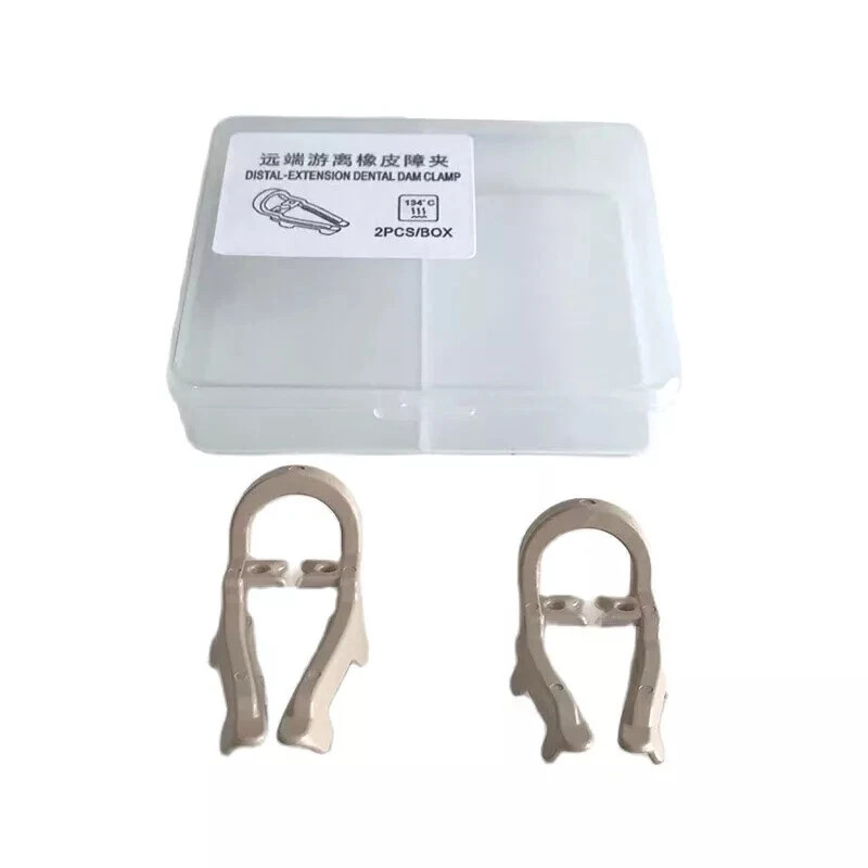 Dental Rubber Dam Sheets Clips Premolar Clamps Soft Resin Long/Short Extension