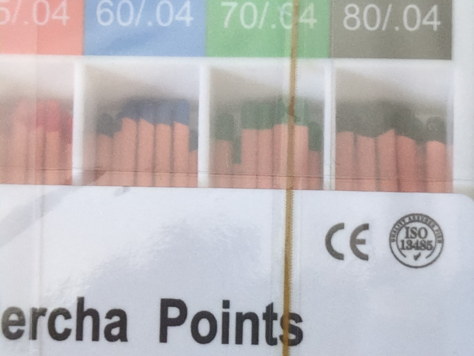 10 Pack HTM Gutta Percha Points .04 Variety Color Coded #45/80 Assorted 60 Point
