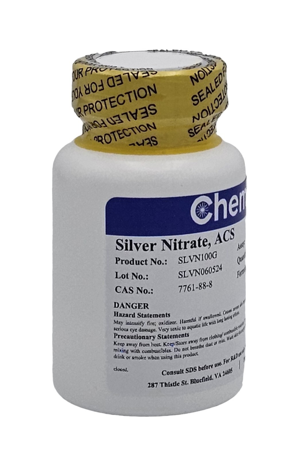 Silver Nitrate, ACS, 99+%, 100g