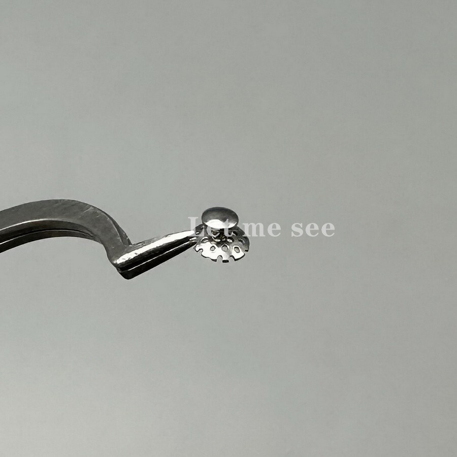 Denal Orthodontic Round Perforated Hollow Lingual Buttons with Bondable Holes