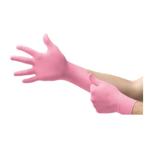 *100-Gloves* Micro-Touch Nitra-Free Powder-Free Nitrile Large Pink 6034513
