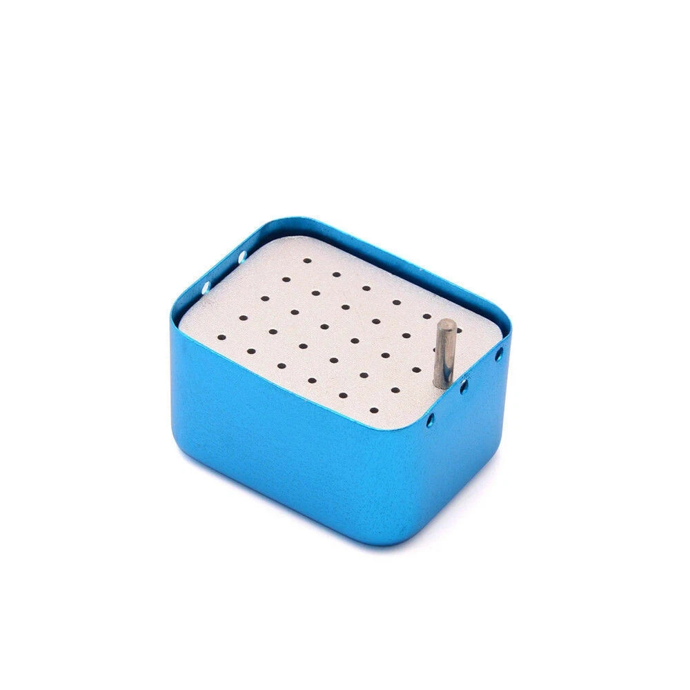 1Pcs Autoclave Dental 30 Holes High/Low Speed Burs Holder Block Disinfection Box