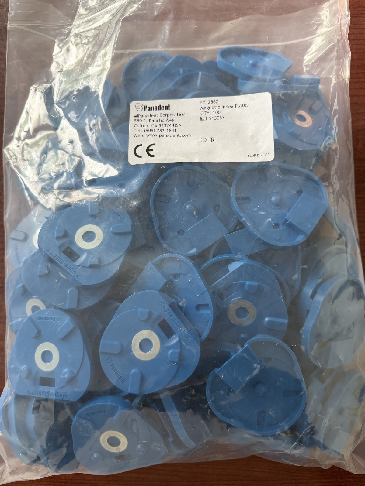NEW – Panadent Compatible Magnetic Mounting Plates Blue (2262) BAG