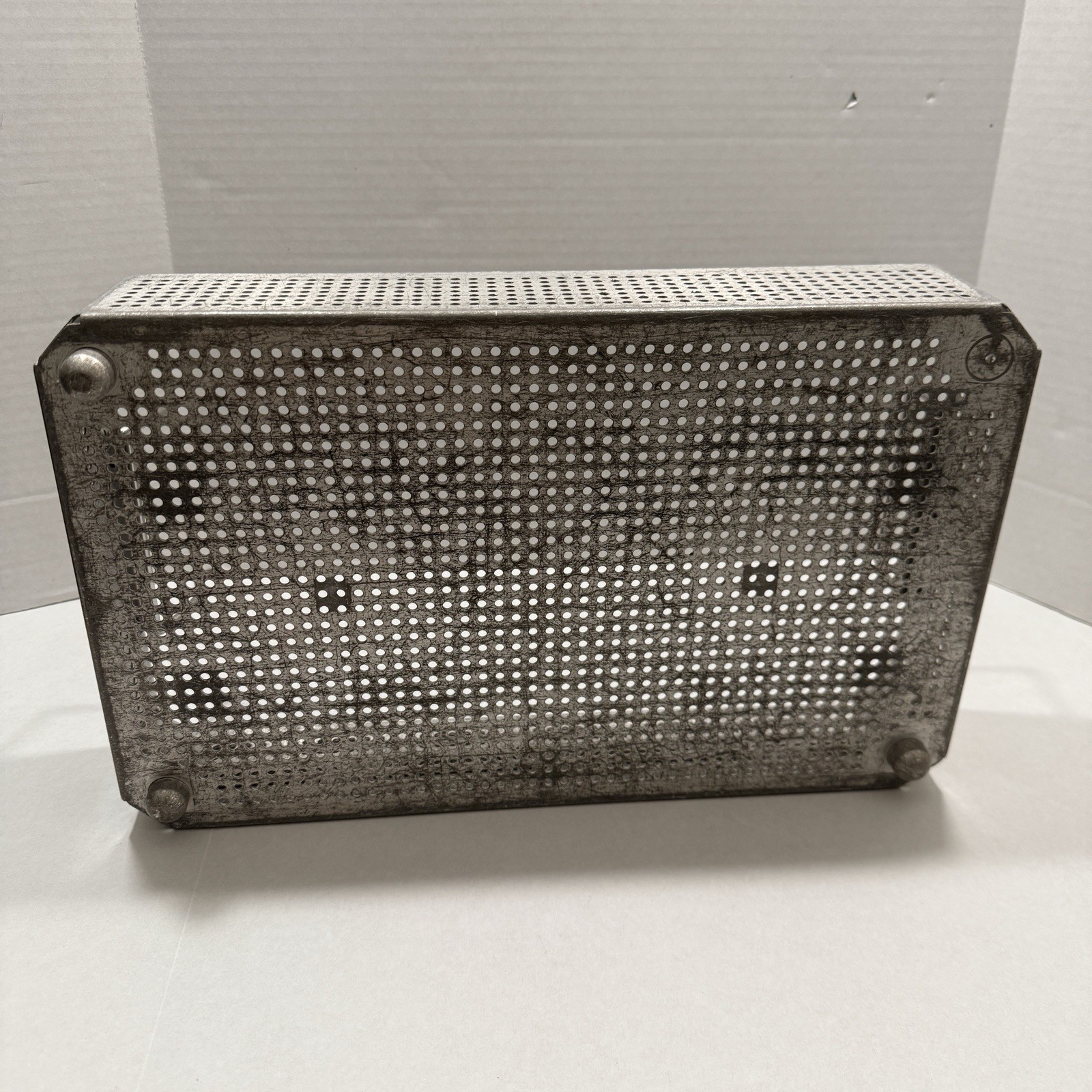 2-Perforated Aluminum Trays w/Handles 15 3/4”X9 1/2” Sterilization Containers