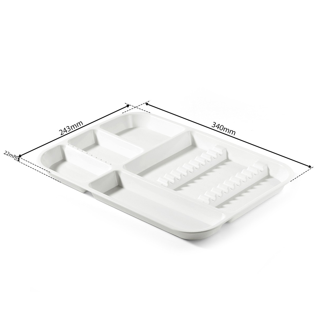 Dental Divided Separate Type Tray Plastic Instrument White Autoclavable