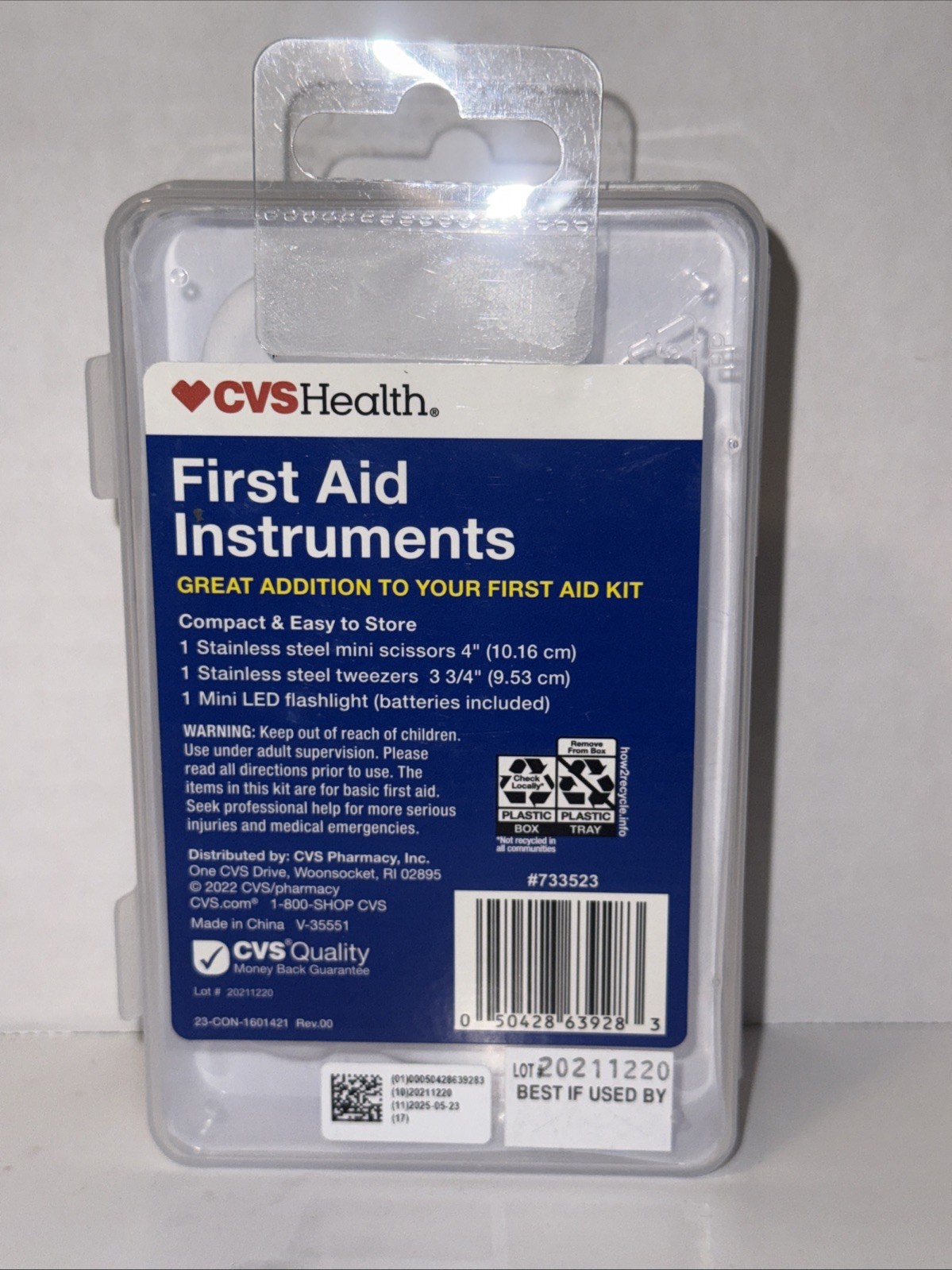 New!! CVS Health First Aid Instruments 3-PICE KIT