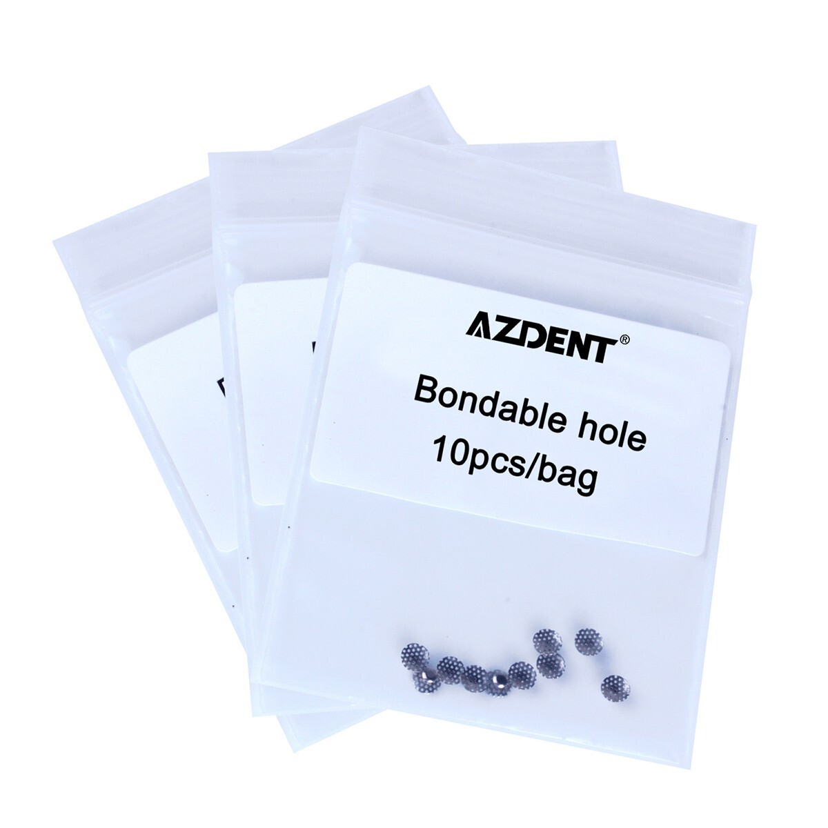10pcs/pack Denal Orthodontic Round Perforated Hollow Lingual Buttons with Holes