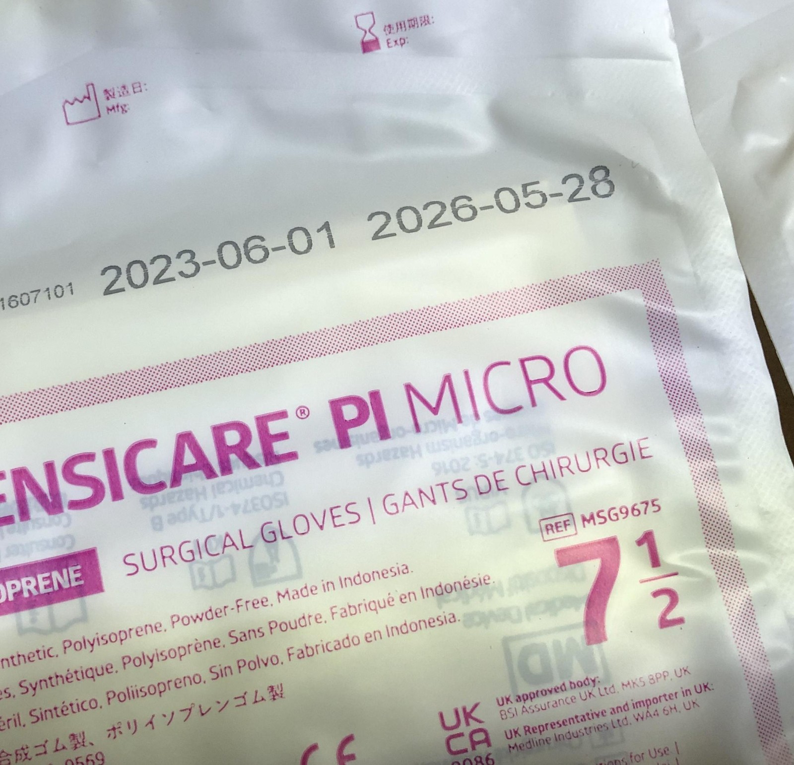 Medline Sensicare PI Micro Surgical Gloves Size 7 & 7-1/2 – (49 Pair) 2026 25 24