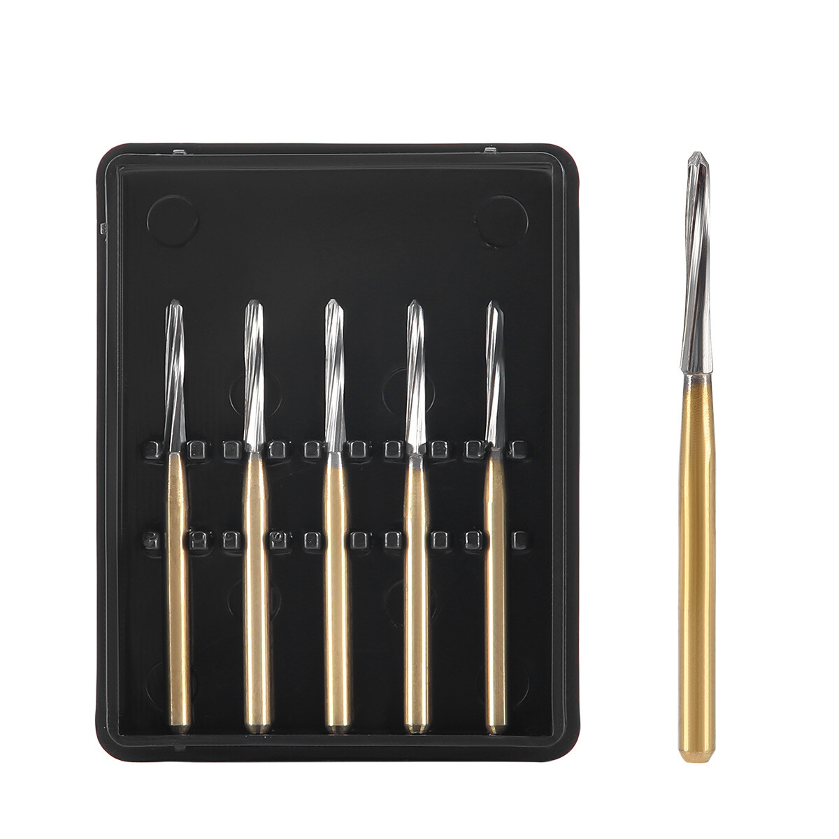 AZDENT Dental Endodontic Tungsten Carbide Burs FG High Speed Round Bur ENDO-Z
