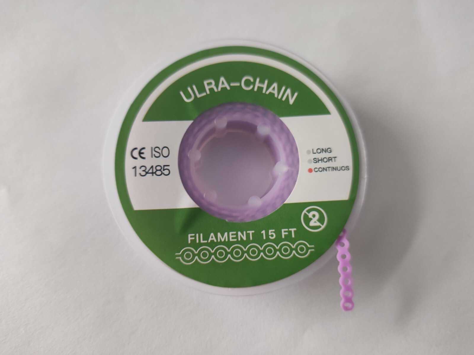5 Pcs Dental Power Chains Elastic Band Clear Transparent Close Continuous 15Feet